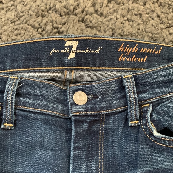 7 for all mankind high waist boot cut - Picture 4 of 11